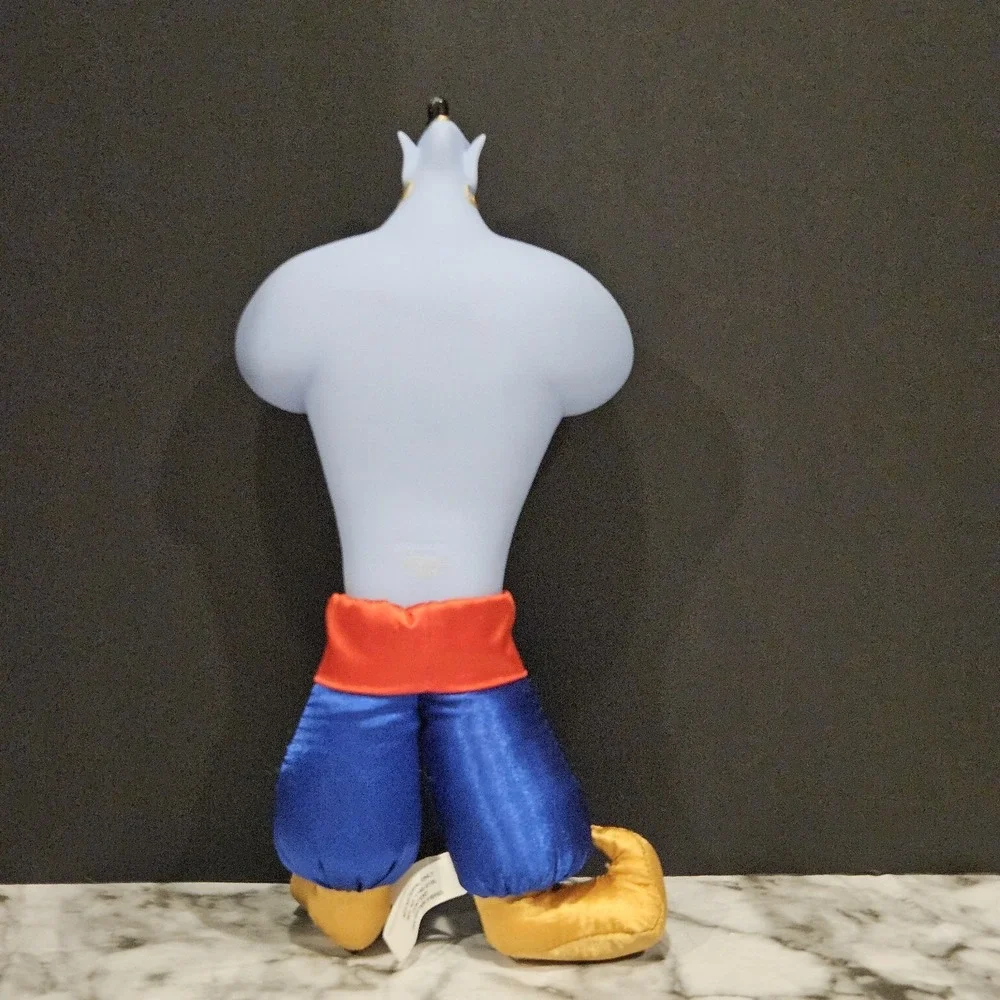Disney Aladdin Genie Plush Lot Build A Bear BAB + Vinyl Body‎ Plush + Bean Bag